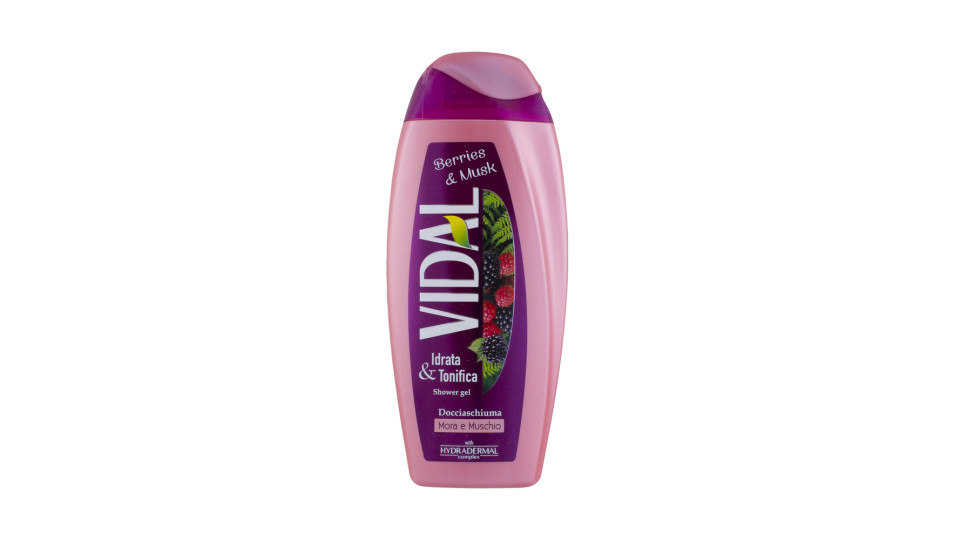 Vidal doccia con mora e muschio