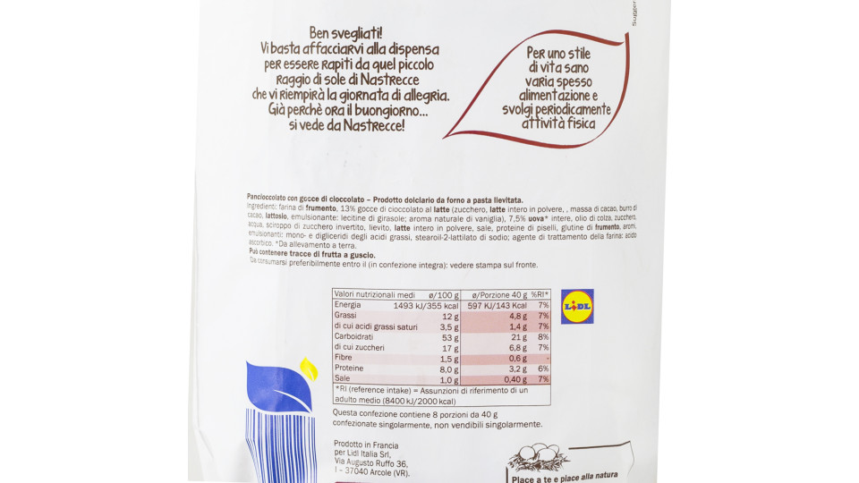 Pan Di Cioccolato Con Gocce Di Cioccolato 6 Pezzi