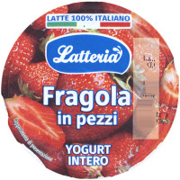 Yogurt Intero Fragola Solo Latte Italiano
