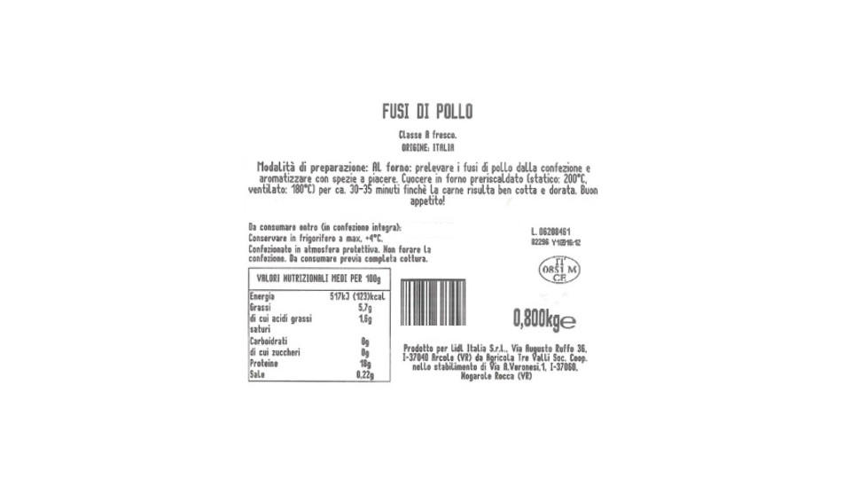5 Fusi di Pollo