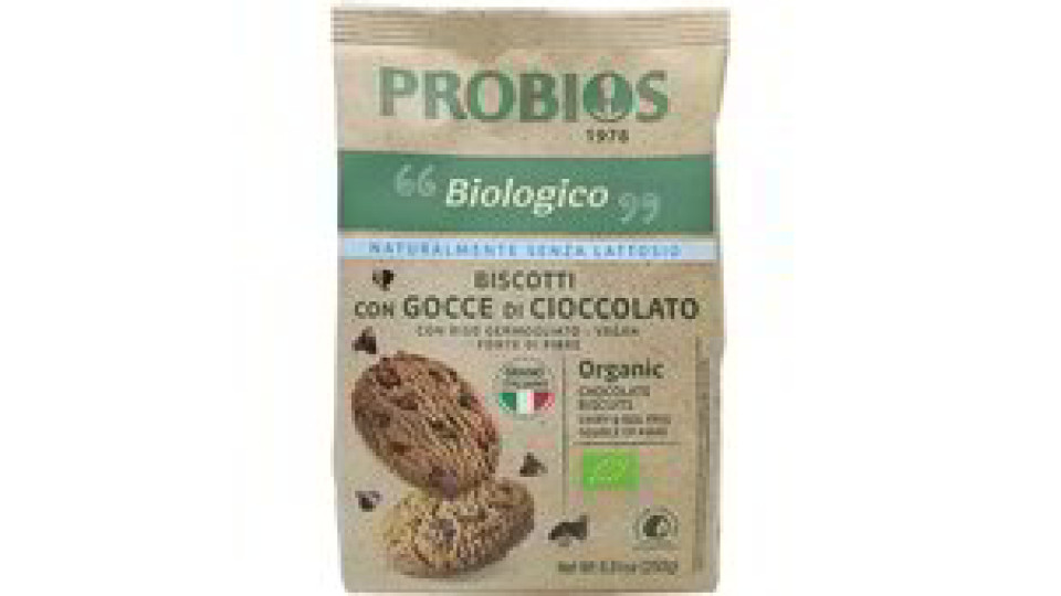 Go Vegan Vegan Biscotti al Cioccolato con Riso Germogliato
