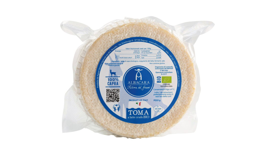 Toma di capra da latte crudo