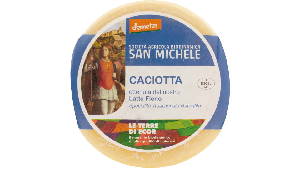 Caciotta fresca biodinamica al taglio