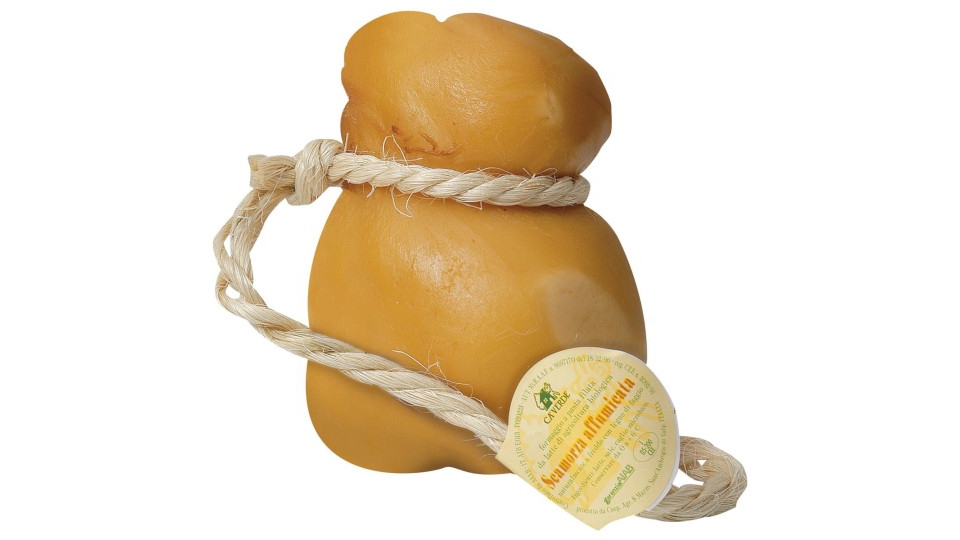 Scamorza affumicata da latte fieno