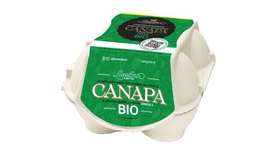 Uova bianche fresche - semi di canapa