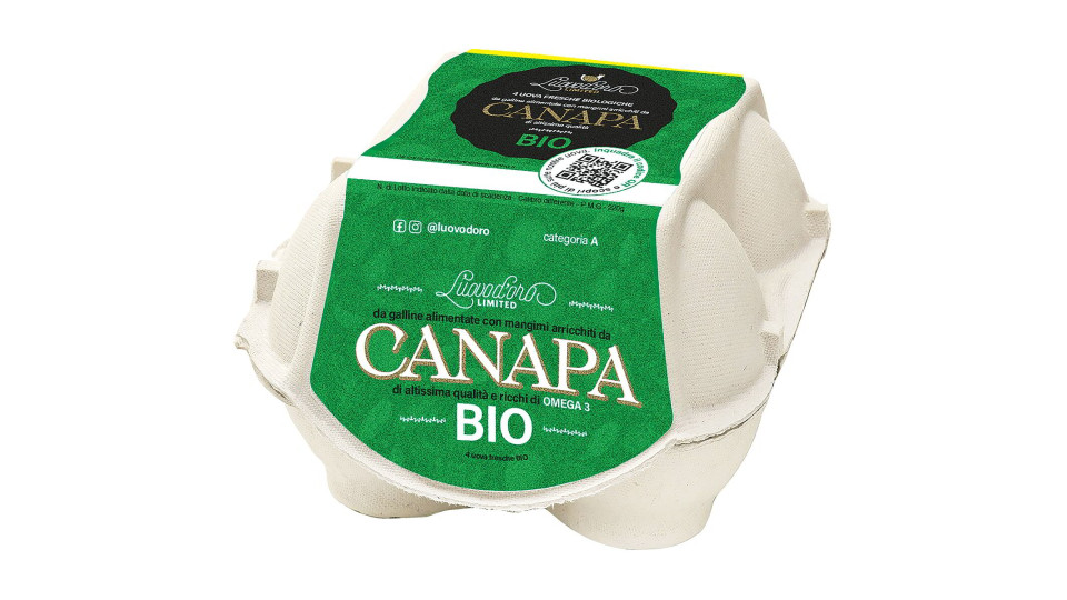 Uova bianche fresche - semi di canapa