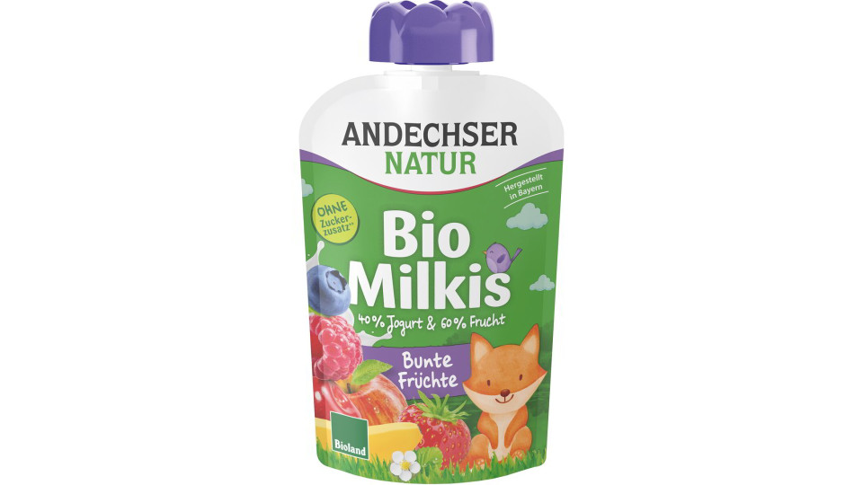 Pouches yogurt alla frutta milkis