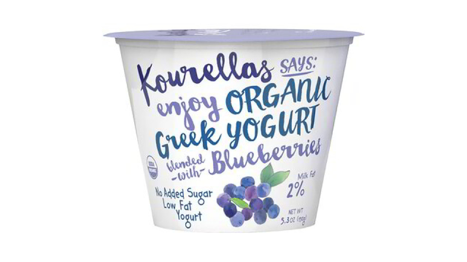 Yogurt greco con mirtilli