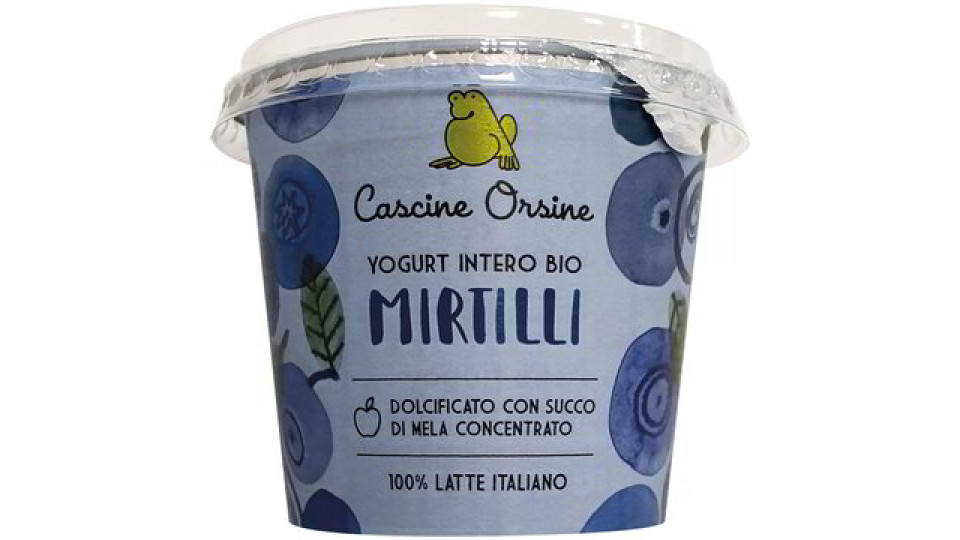Yogurt intero ai mirtilli