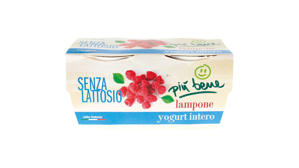 Yogurt intero al lampone - Senza Lattosio