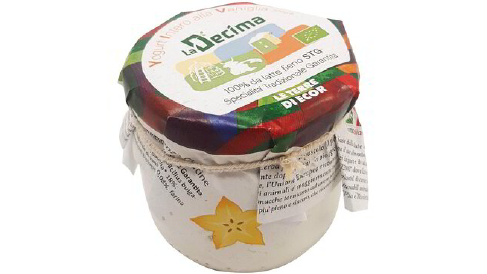 Yogurt intero alla vaniglia