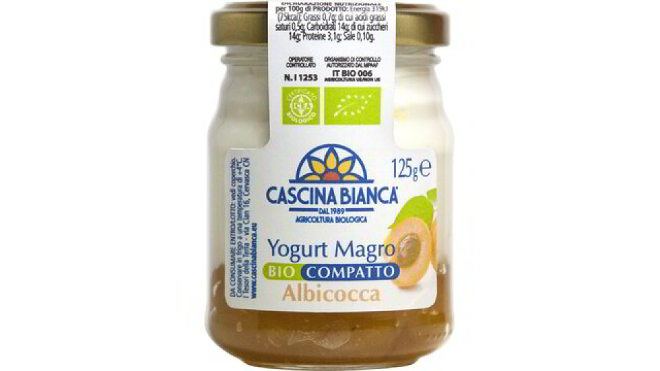 Yogurt magro compatto all'albicocca