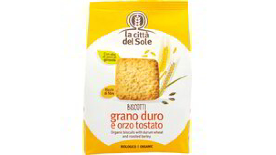 Biscotti con grano duro e orzo tostato