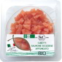 Salmone irlandese affumicato a cubetti