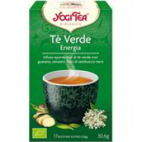 Tè verde Energia zenzero e fiori di sambuco nero Yogi Tea