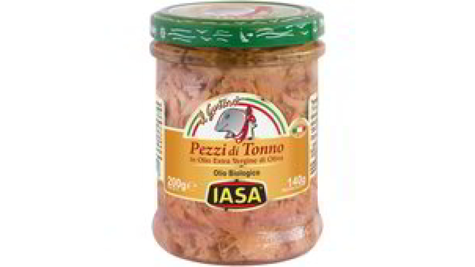Pezzi di tonno in olio extravergine di oliva Iasa Il Gustoso