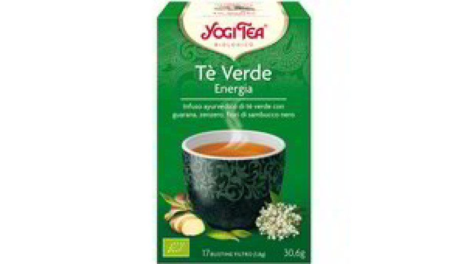 Tè verde Energia zenzero e fiori di sambuco nero Yogi Tea