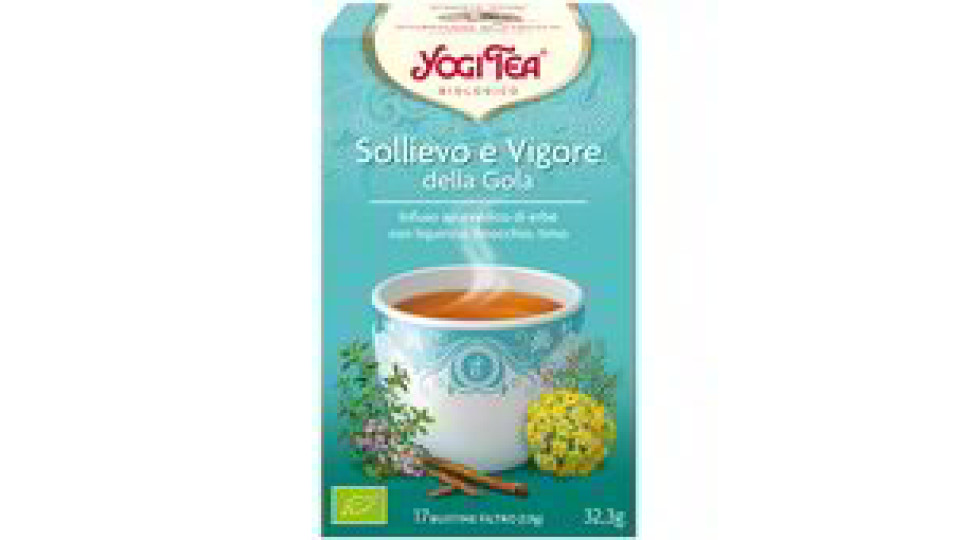 Tisana Sollievo e Vigore della Gola liquirizia finocchio e timo Yogi Tea