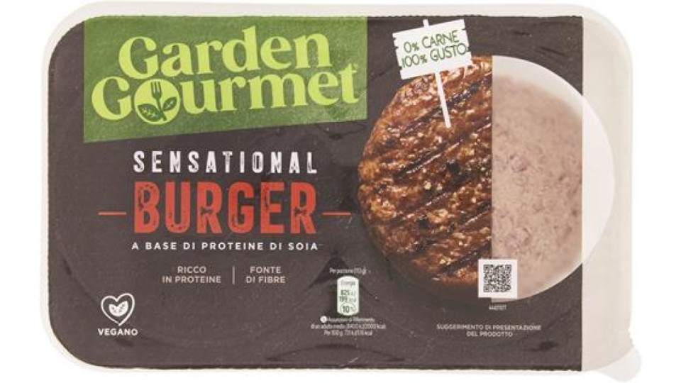 SENSATIONAL BURGER VEGANO DI SOIA 2 PEZZI