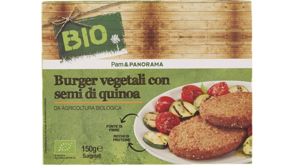 BURGER DI QUINOA E VEGETALI