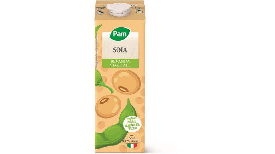 PAM BEVANDA VEGETALE SOIA E CALCIO E VITAMINE B2 B12 E D