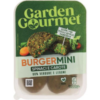 BURGER MINI VEGANO DI SPINACI E CAROTE 4 PEZZI