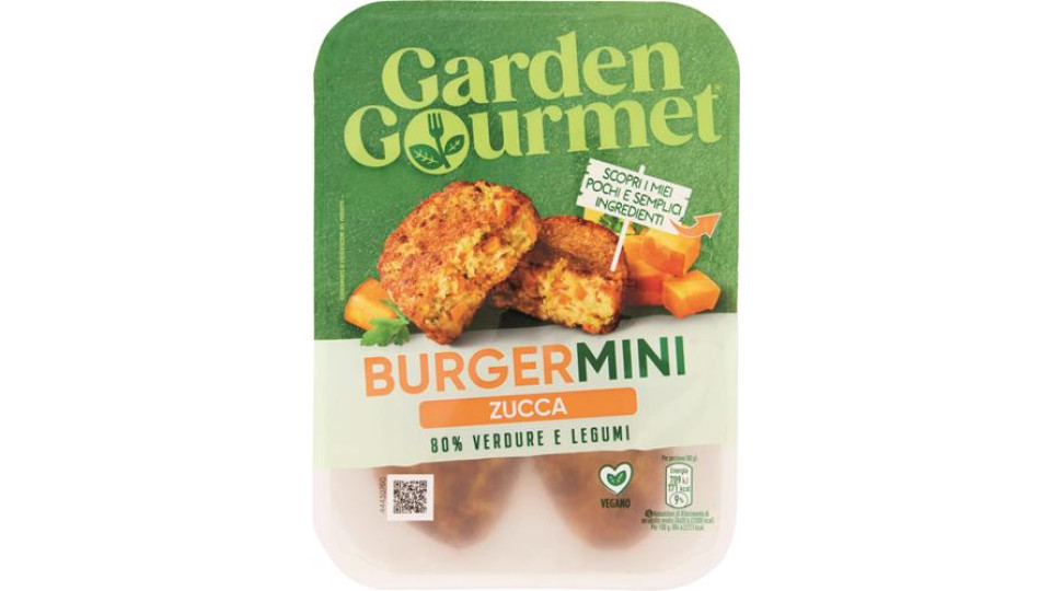 BURGER MINI VEGANO DI ZUCCA 4 PEZZI