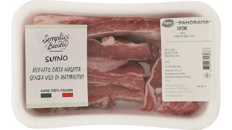 COSTINE PUNTINE DI SUINO SENZA ANTIBIOTICI