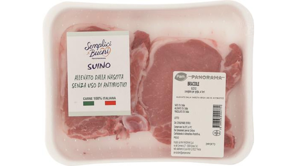 BRACIOLE NODINI DI SUINO SENZA ANTIBIOTICI