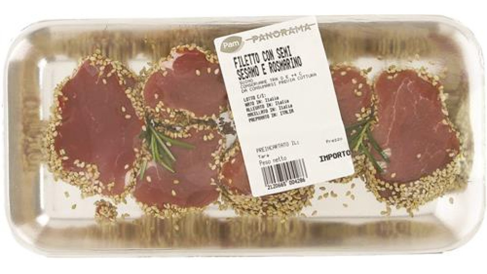 FILETTO DI SUINO CON SEMI SESAMO E ROSMARINO