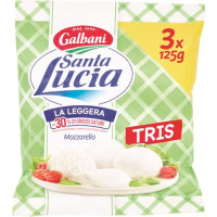 MOZZARELLA SANTA LUCIA LIGHT X3 GR375
