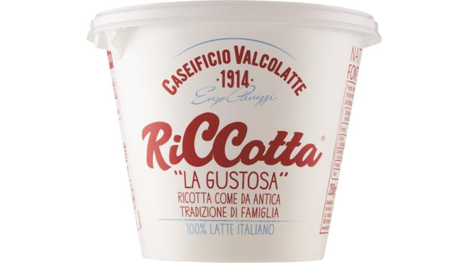 RICCOTTA VALCOLATTE GUSTOSA ANTICA TRADIZIONE