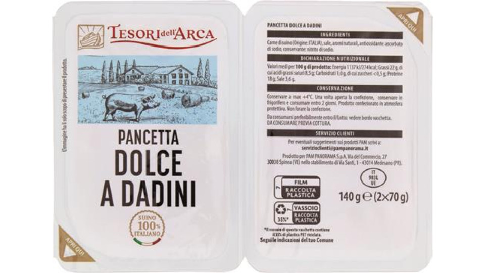 CUBETTI PANCETTA DOLCE