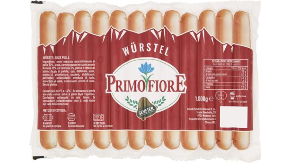 WURSTEL CONFEZIONE 12 PEZZI