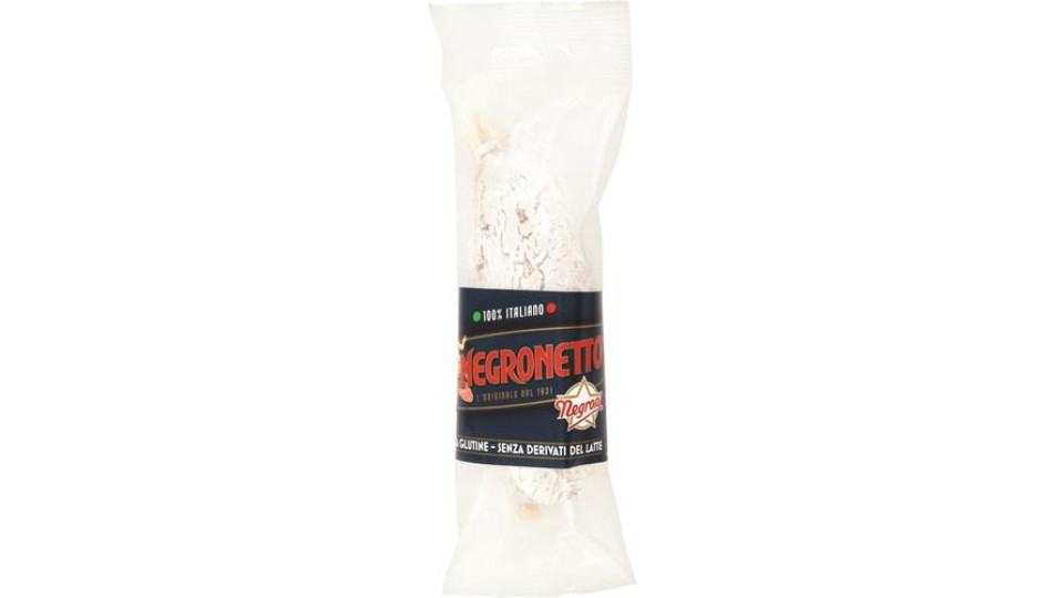 SALAME NEGRONETTO 100% ITALIANO L'ORIGINALE