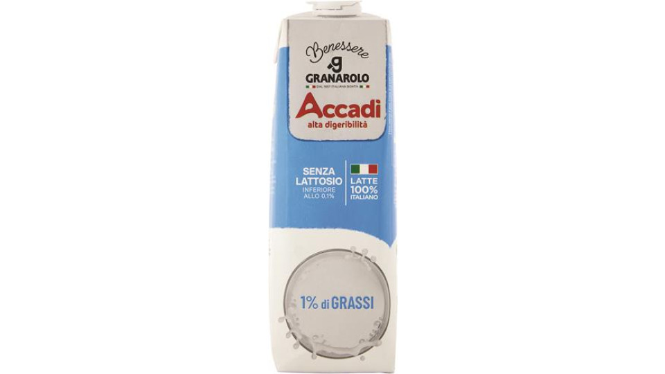 LATTE ACCADI UHT ALTA DIGERIBILITA' 1%