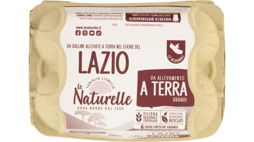 6 NATURELLE GRANDI ALLEVATE A TERRA KM0 LAZIO