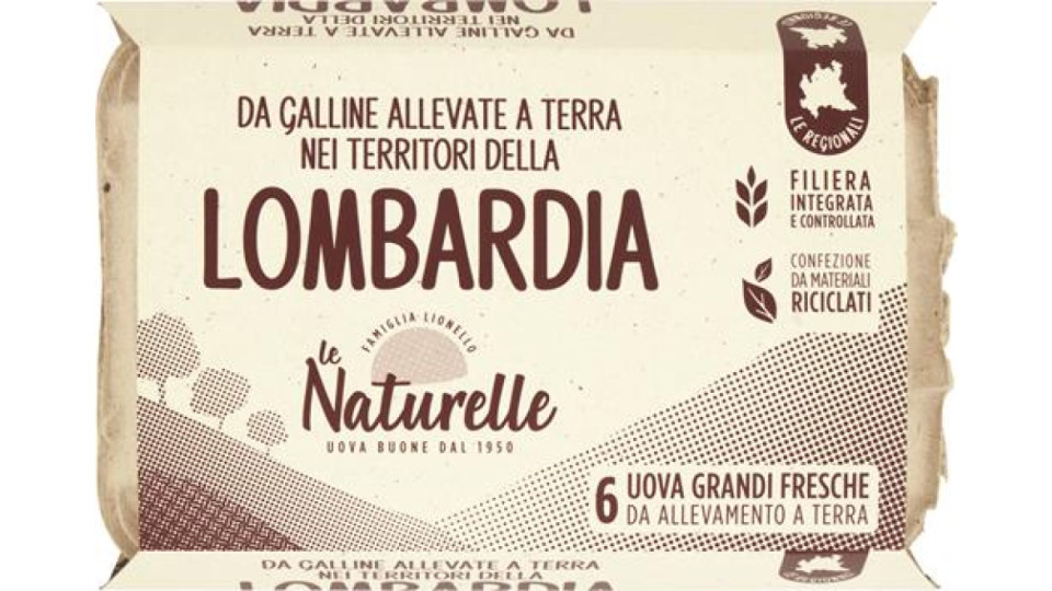 6 NATURELLE LOMBARDIA DA GALLINE ALLEVATE A TERRA
