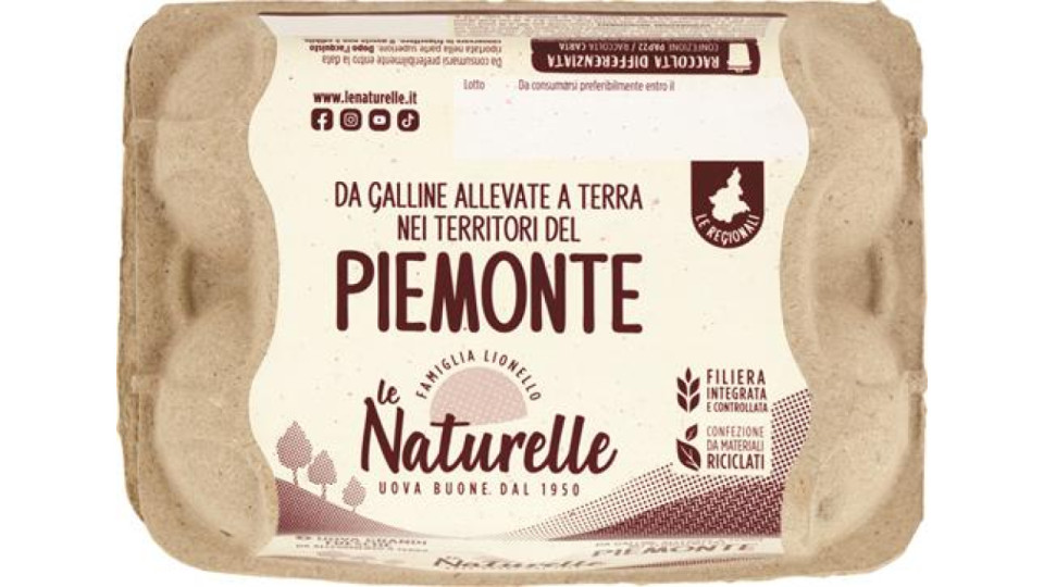 6 UOVA PIEMONTE TERRA CATEGORIA A NATURELLE