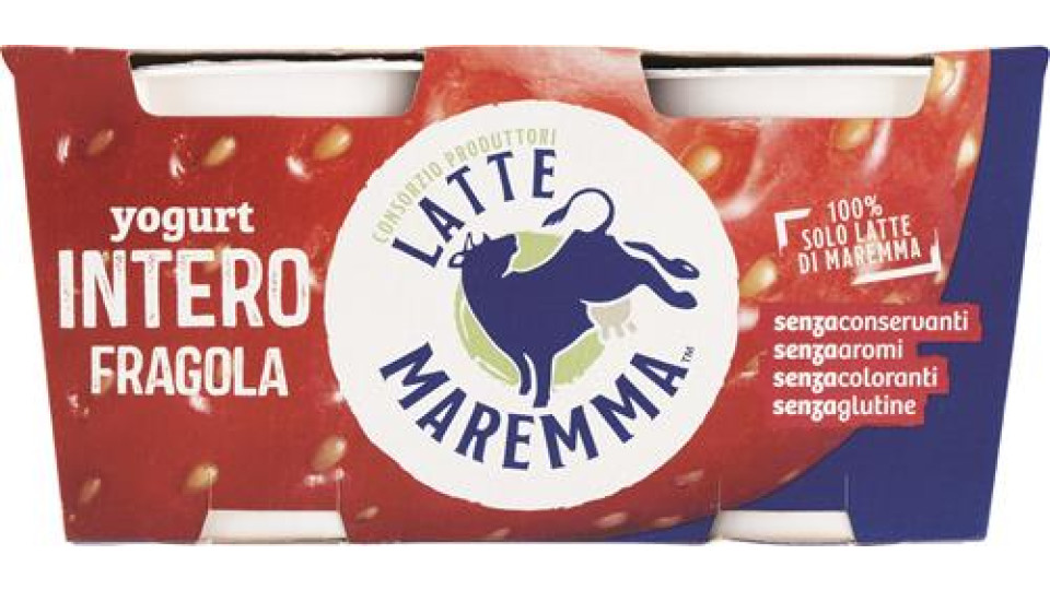 YOGURT INTERO FRAGOLA 2 X 125 GR. LATTE MAREMMA