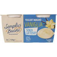 SEMPLICI E BUONI YOGURT MAGRO SENZA LATTOSIO VANIGLIA