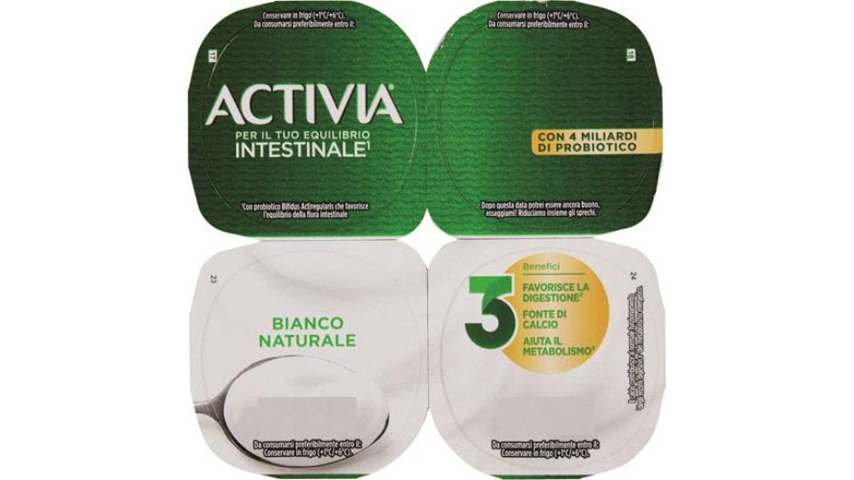 ACTIVIA BIANCO 4 X 125 GR. DANONE