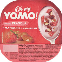 OH MY YOMO BICOMP 140G FRAGOLA & MANDORLE CARAMELLATE