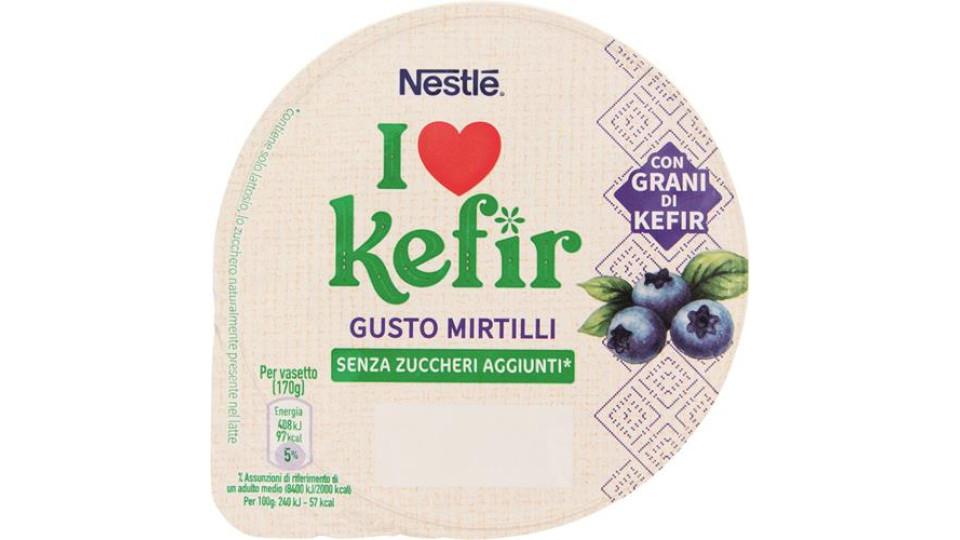 SVELTESSE I LOVE KEFIR POT MIRTILLO