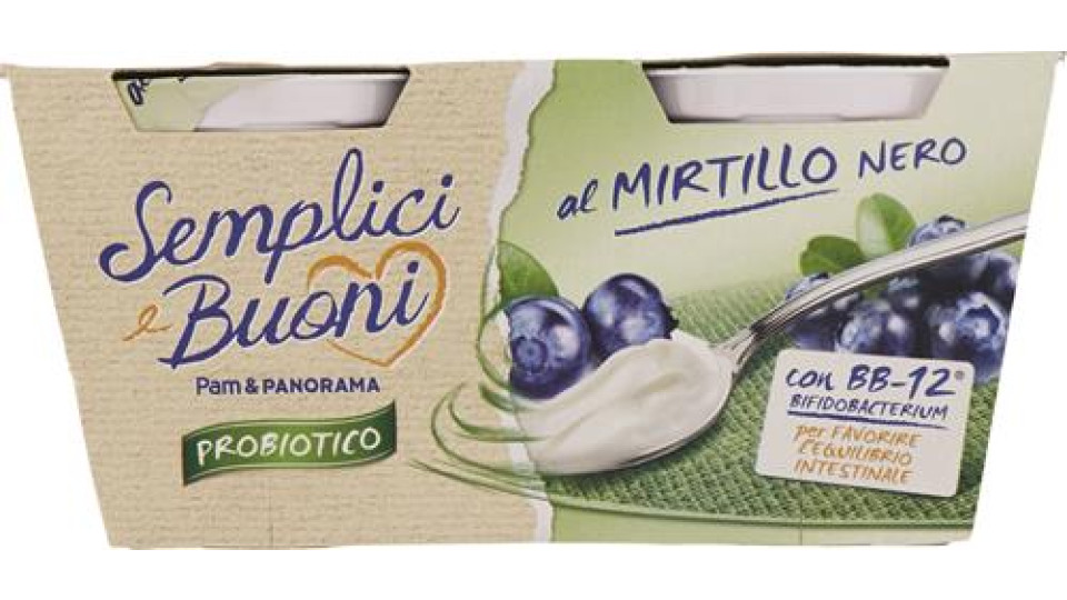 2 YOGURT PROBIOTICI AL MIRTILLO
