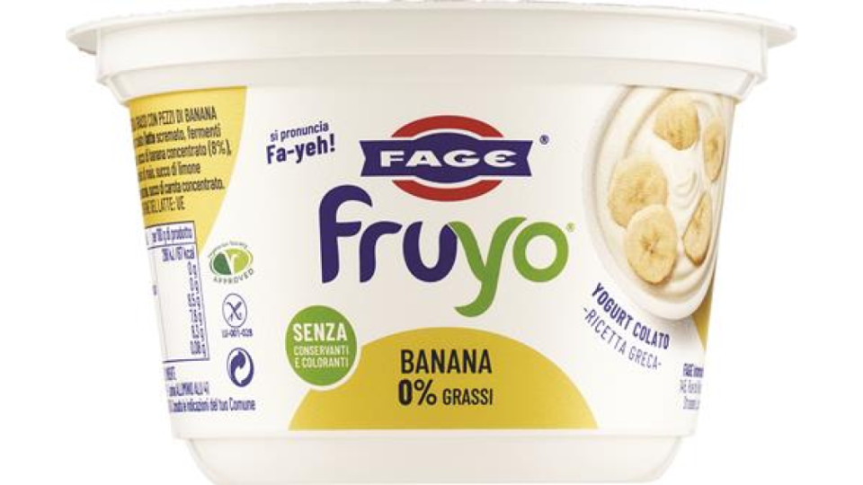 YOGURT FRUYO 0% GRASSI CON PEZZI DI BANANA