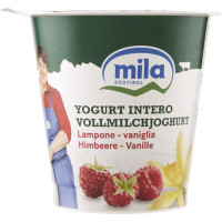 YOGURT INTERO LAMPONE VANIGLIA MILA