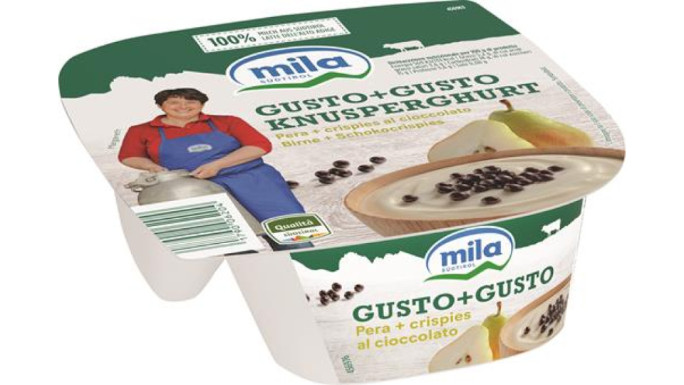 YOGURT CREMOSO PERA WILLIAMS CON CRISPIES AL CIOCCOLATO VA GR150