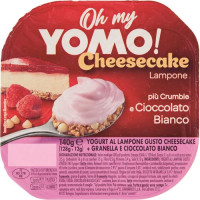 OH MY YOMO BICOMP CHEESCAKE LAMPONE & BISCOTTO CIOCCO BIANCO