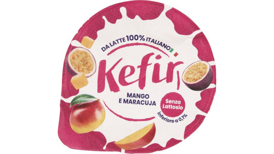 KEFIR MANGO MARACUIA SENA LATTOSIO AL CUCCHIAIO